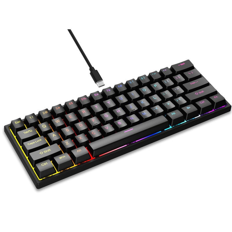 61-Key mechanical wired keyboard red axis