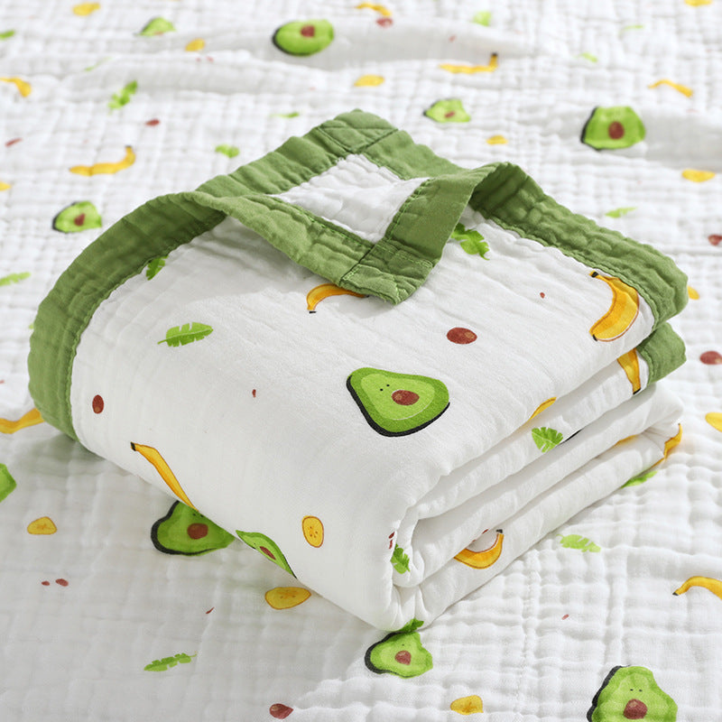 Six-layer high-density gauze bath towel pure cotton soft and breathable