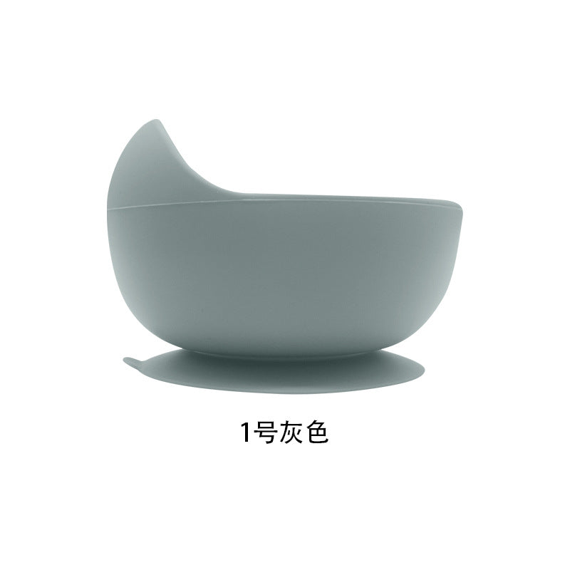 Food grade children's tableware complementary food bowl silicone snail round bowl