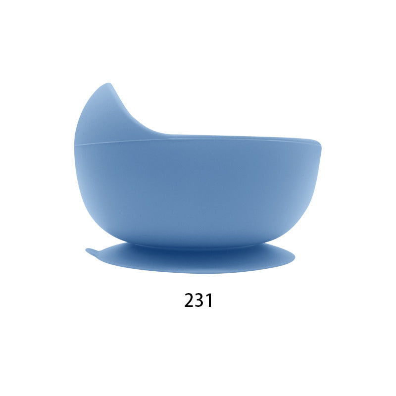 Food grade children's tableware complementary food bowl silicone snail round bowl