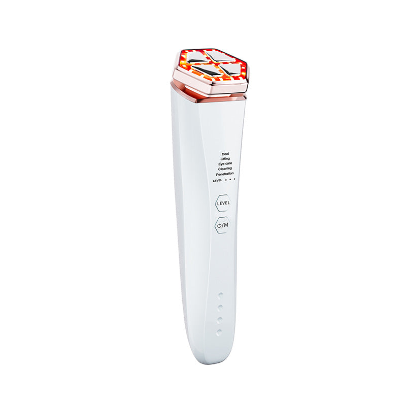 Red and Blue Light Hot Compress Massage Beauty Instrument Multifunctional Facial Massage