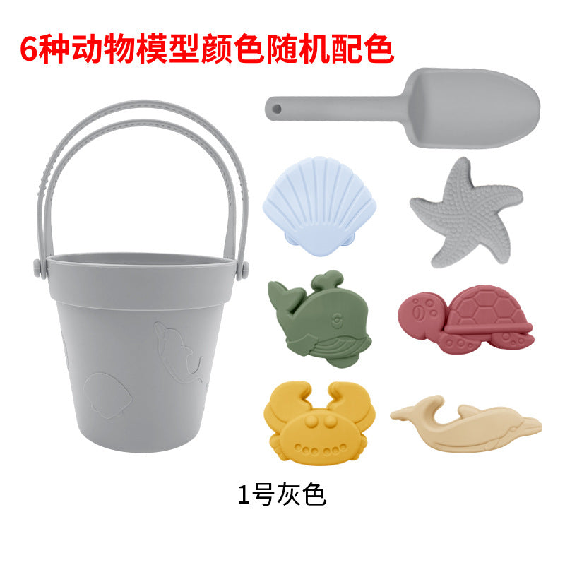 Children's silicone toy parent-child interaction tool set