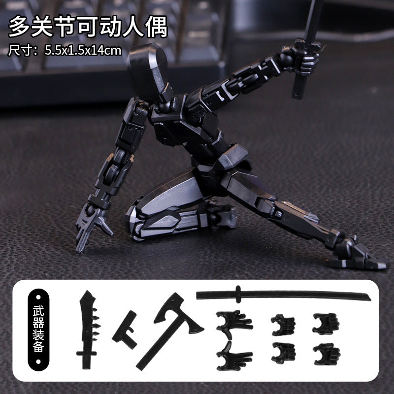 Multi-joint movable doll 3D printing prototype