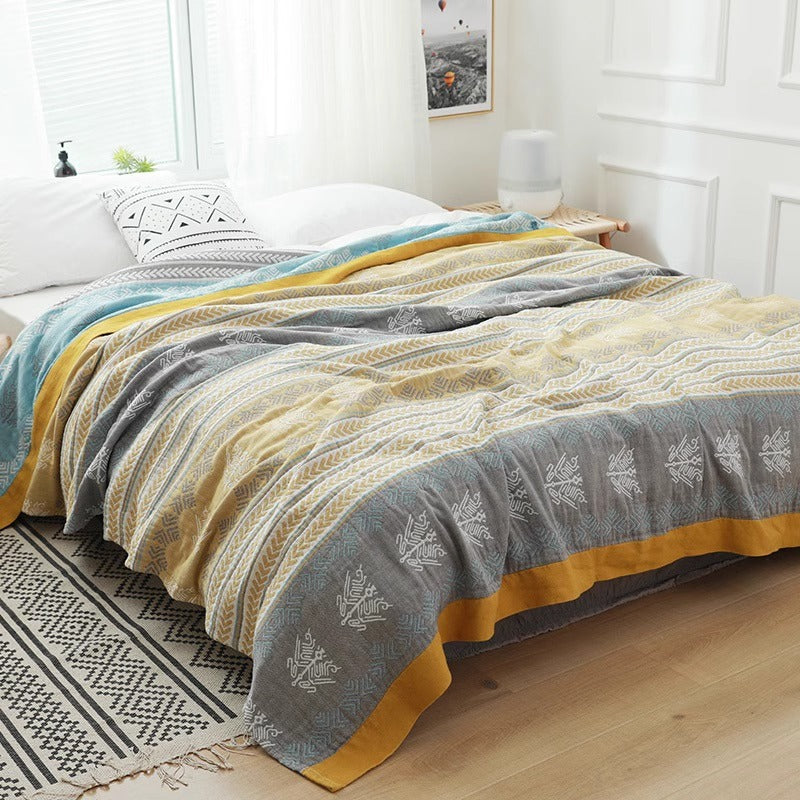 Pure cotton four-layer gauze towel quilt blanket cotton
