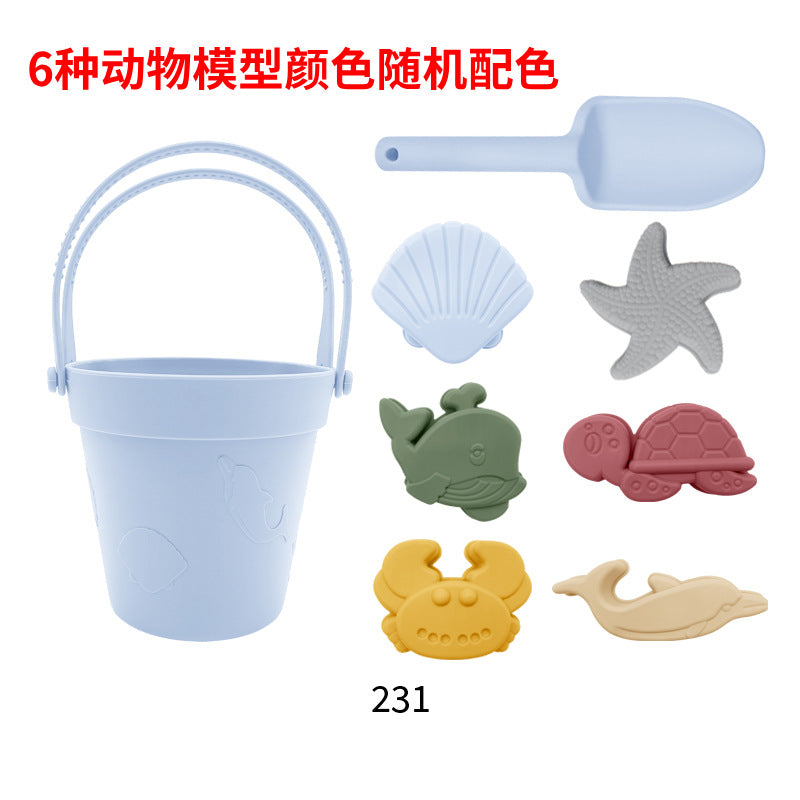 Children's silicone toy parent-child interaction tool set