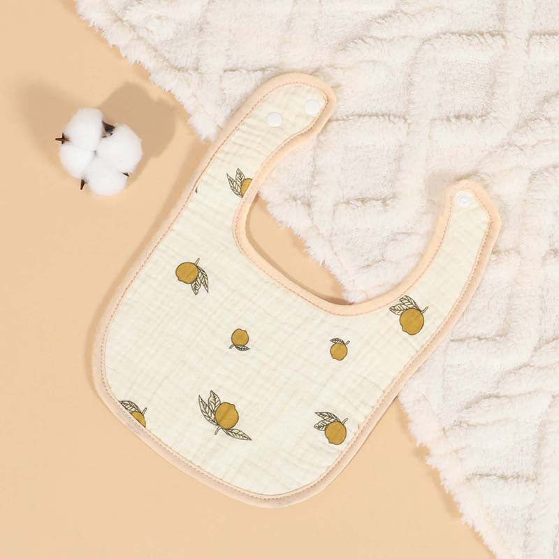 Six-layer cotton gauze baby saliva towel