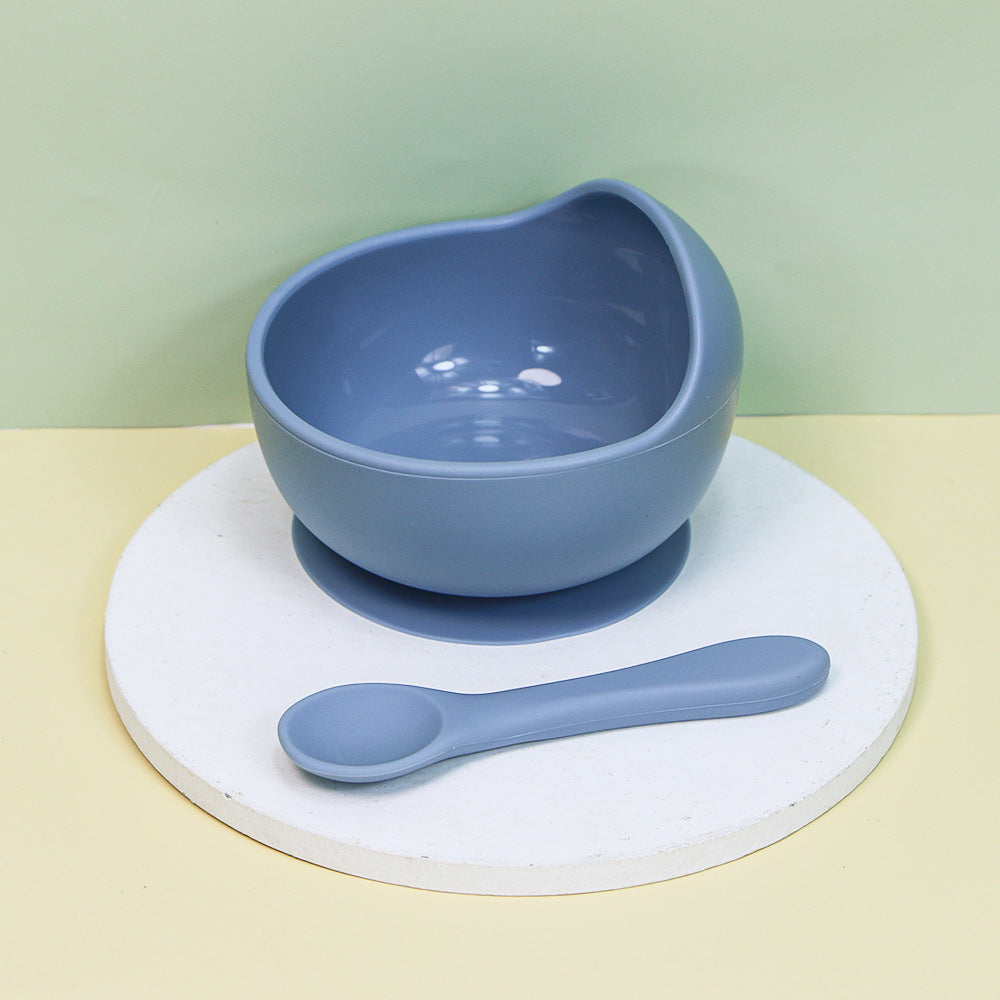 Children's complementary food bowl fork and spoon set feeding tableware