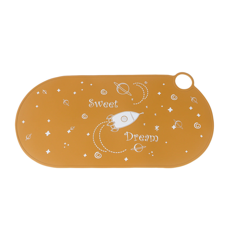 Anti-scalding table mat waterproof mat baby food grade silicone placemat