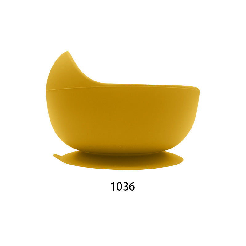 Food grade children's tableware complementary food bowl silicone snail round bowl