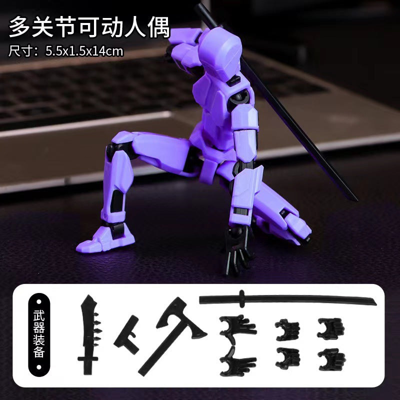 Multi-joint movable doll 3D printing prototype