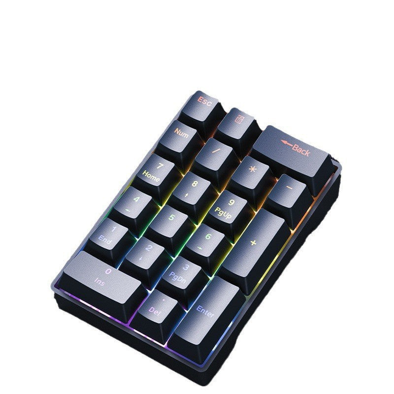 20-Key numeric keypad wired mechanical red axis