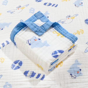 Six-layer high-density gauze bath towel pure cotton soft and breathable