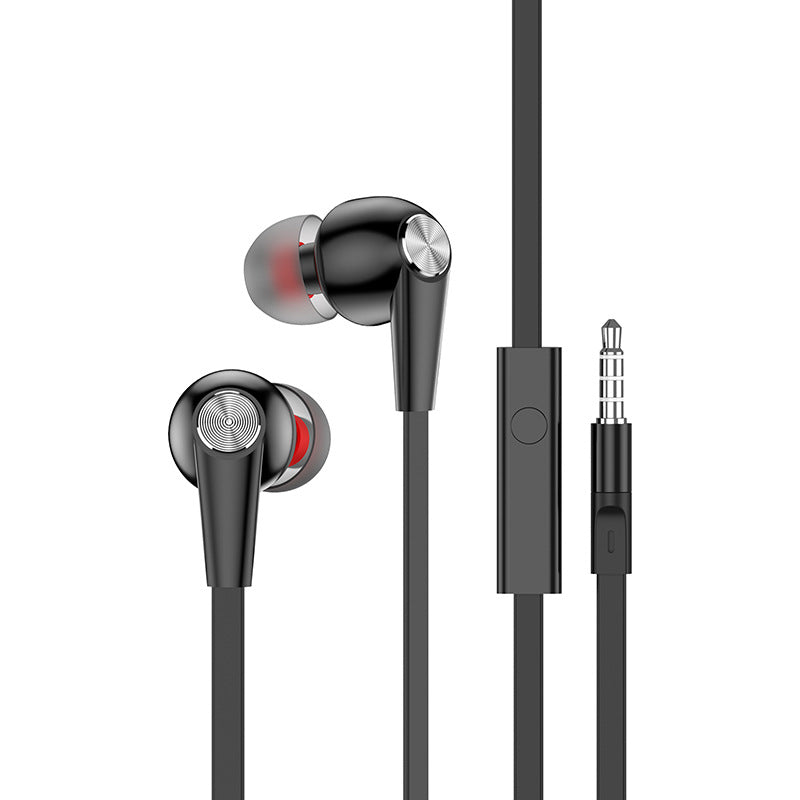 High-quality wired earphones 3.5mm with earplugs for noise reduction