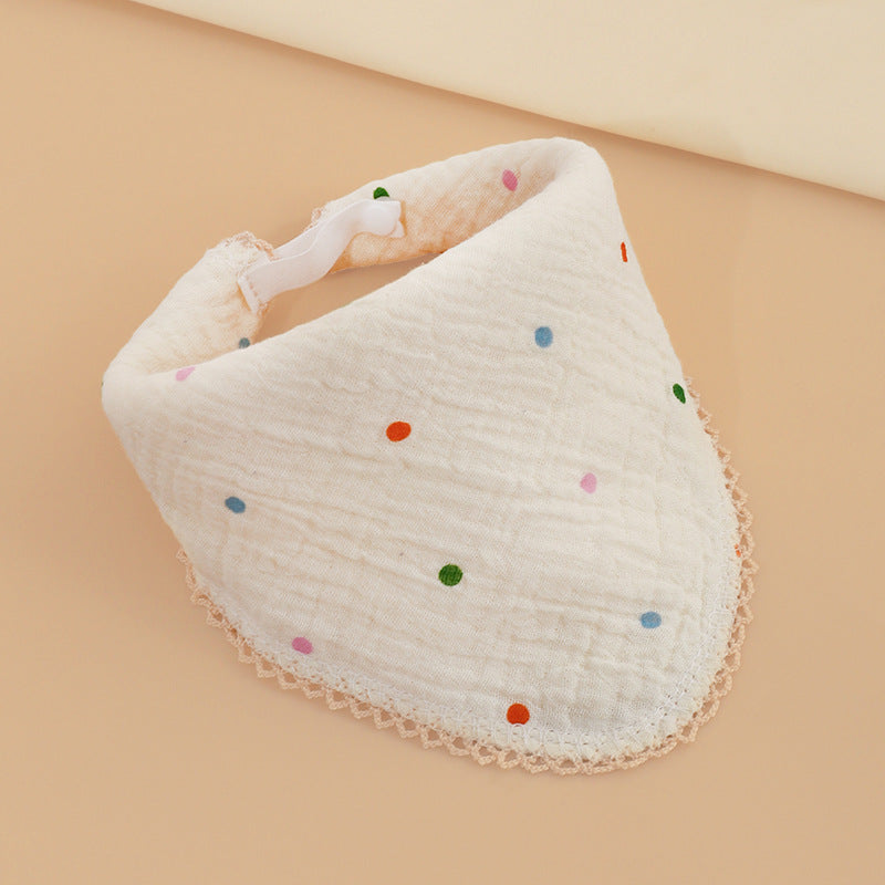 Cotton baby saliva towel printed children's bib