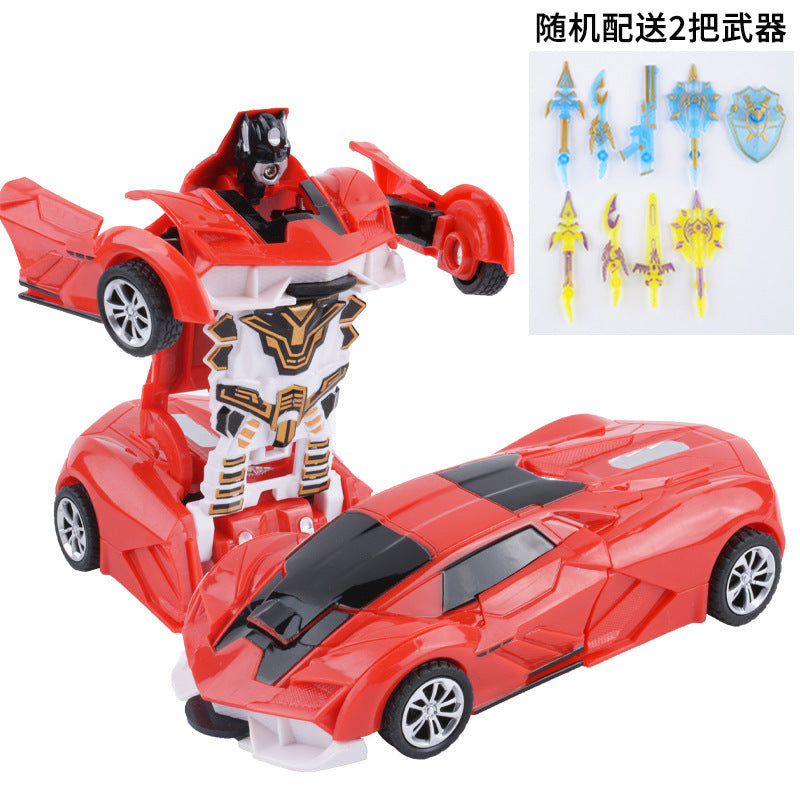 Children's crash deformation inertia car toy