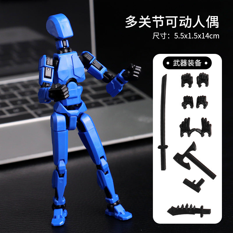 Multi-joint movable doll 3D printing prototype