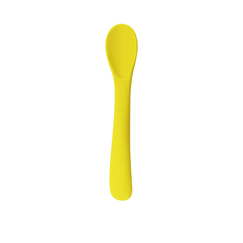 Food silicone spoons, small curved spoons, soft rubber spoons