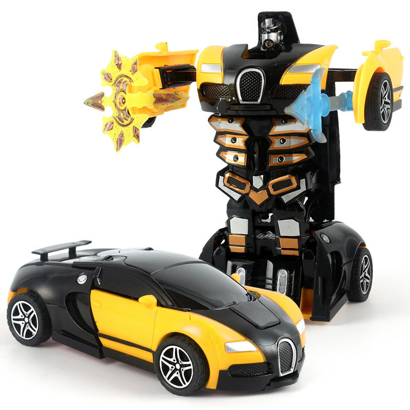 Children's crash deformation inertia car toy