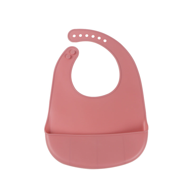 Silicone bib baby waterproof eating saliva bib