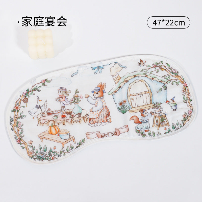 Gối em bé bằng vải xô tre cotton, êm tựa mây trời