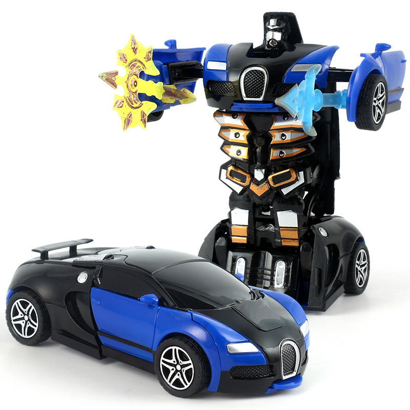 Children's crash deformation inertia car toy