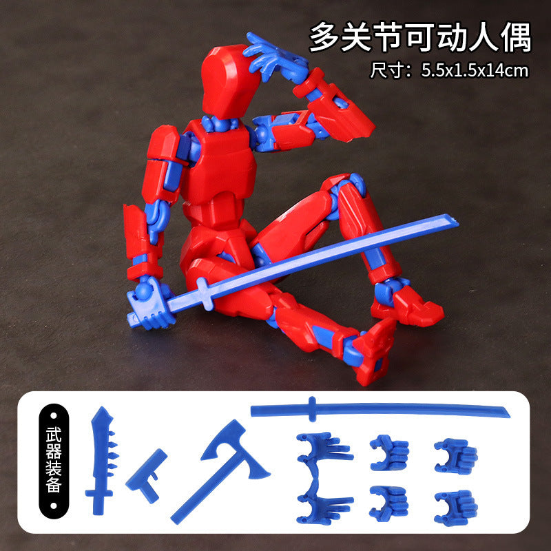 Multi-joint movable doll 3D printing prototype