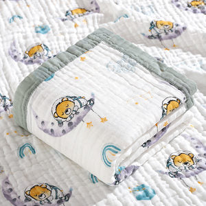 Six-layer high-density gauze bath towel pure cotton soft and breathable