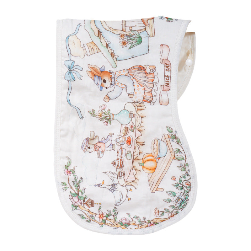 Baby burp towel Baby saliva towel Bamboo cotton gauze Class a