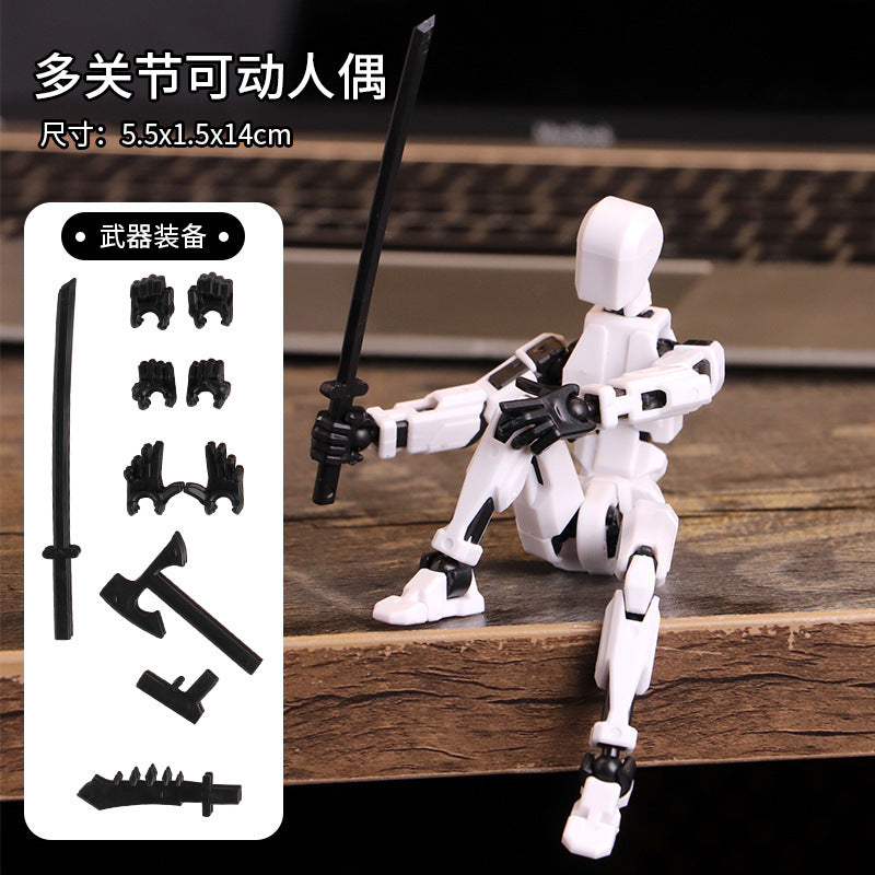 Multi-joint movable doll 3D printing prototype