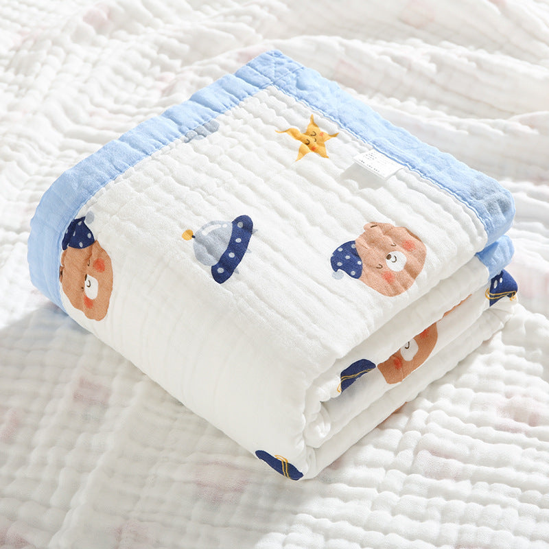 Six-layer high-density gauze bath towel pure cotton soft and breathable
