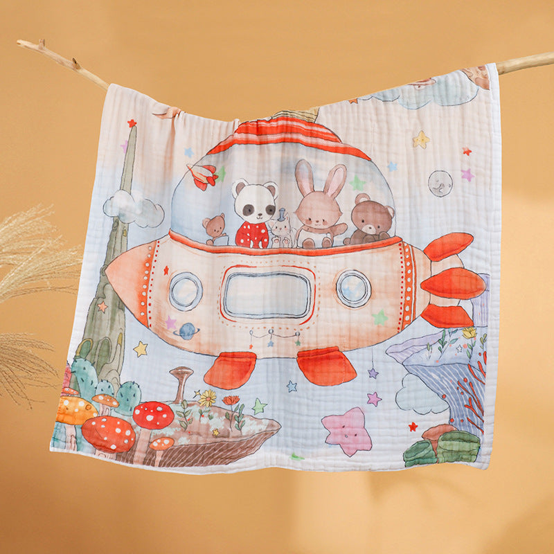 Cotton six-layer gauze pure cotton bath towel