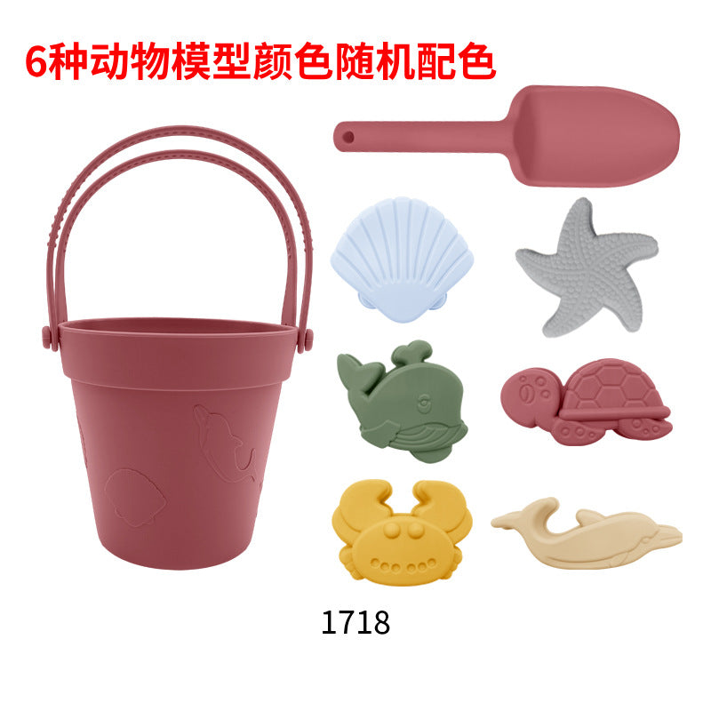 Children's silicone toy parent-child interaction tool set
