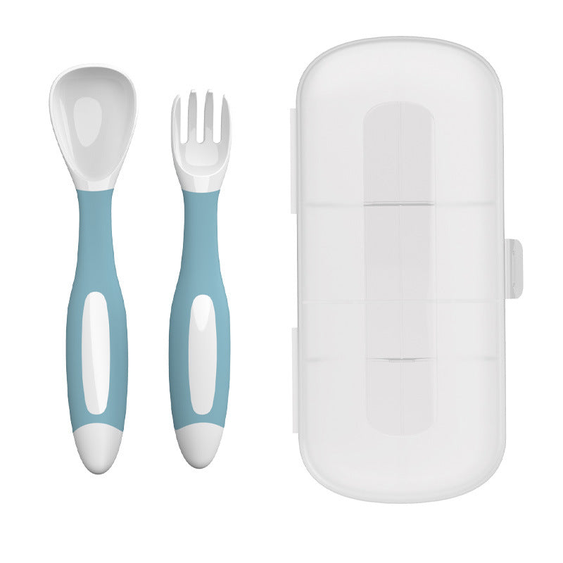 Children's fork and spoon set Portable baby food tableware