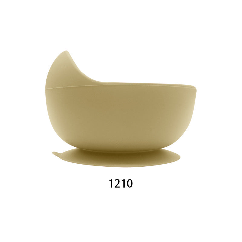 Food grade children's tableware complementary food bowl silicone snail round bowl
