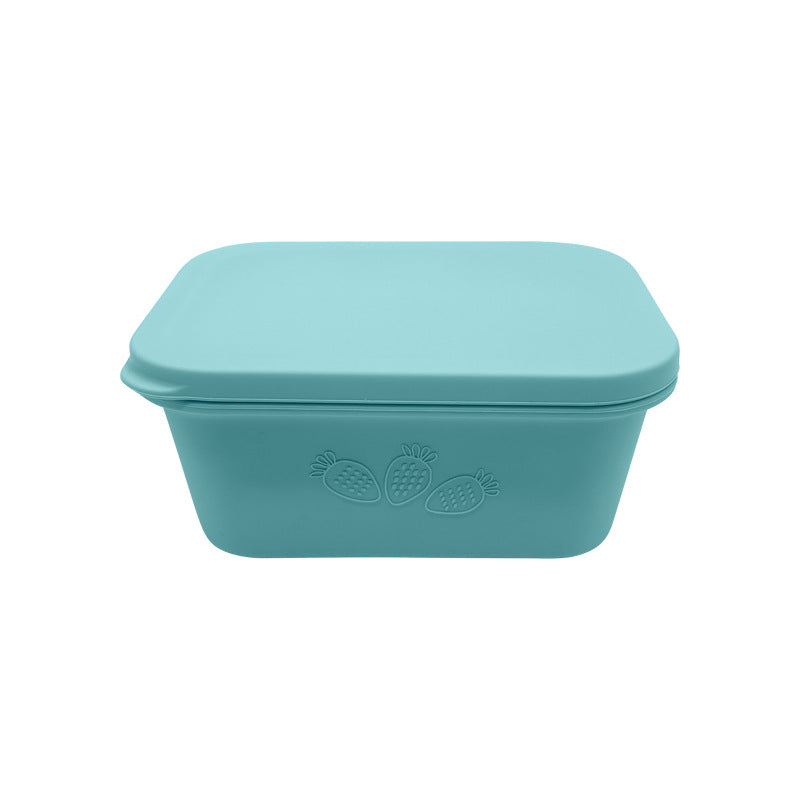 Food grade silicone bento box sealed leak-proof lunch box