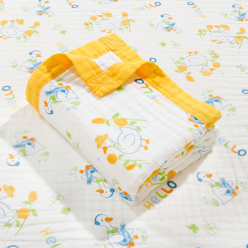 Six-layer high-density gauze bath towel pure cotton soft and breathable