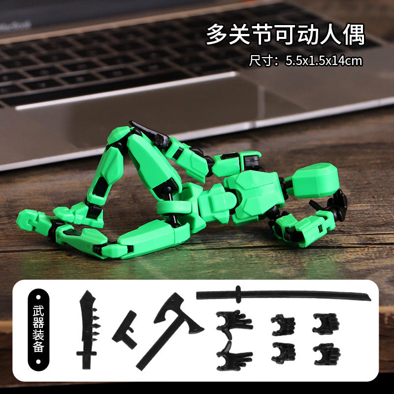 Multi-joint movable doll 3D printing prototype