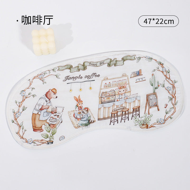 Gối em bé bằng vải xô tre cotton, êm tựa mây trời