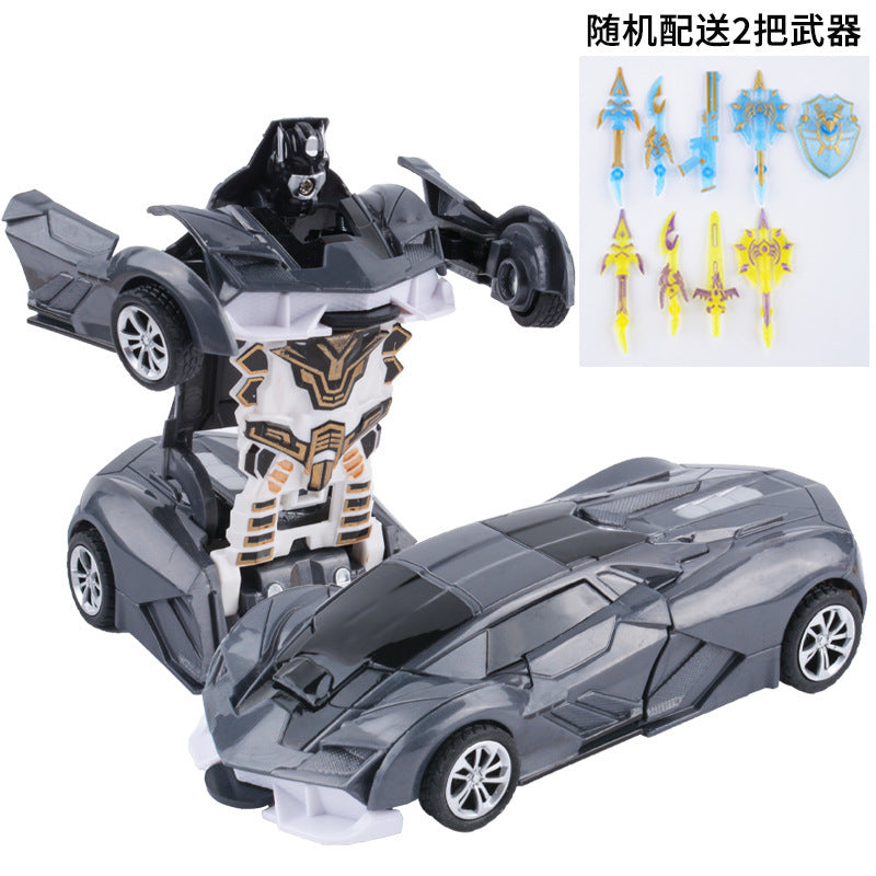 Children's crash deformation inertia car toy