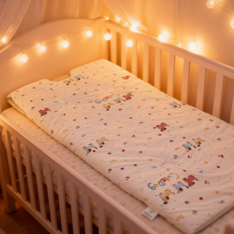 Children's sleeping bag anti-kick quilt thickened integrated