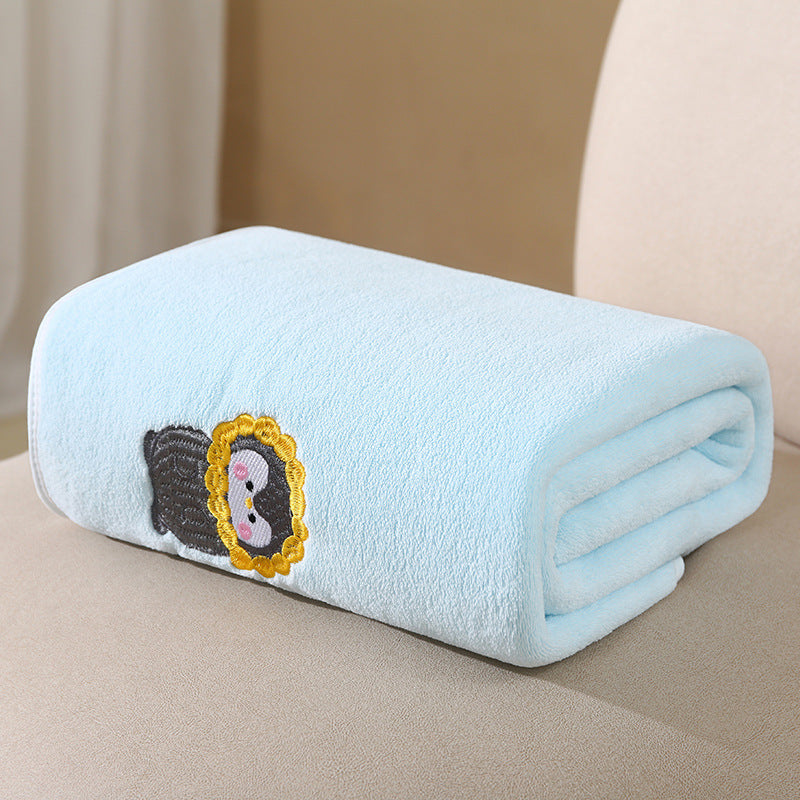 Baby bath towel Children's super soft absorbent bath quick-drying towel