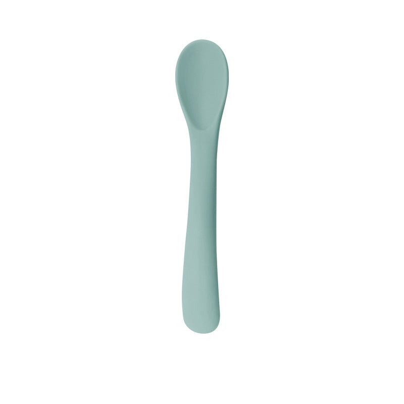 Food silicone spoons, small curved spoons, soft rubber spoons