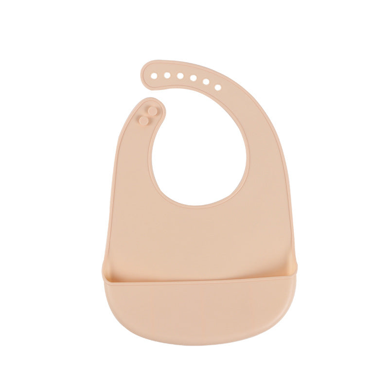 Silicone bib baby waterproof eating saliva bib