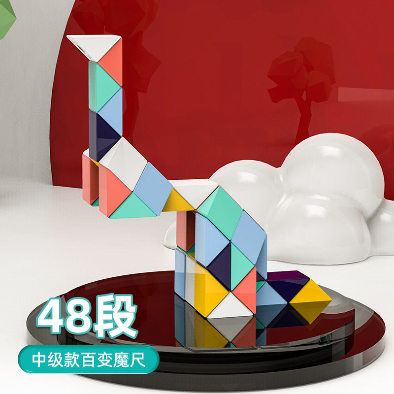 Variety Rainbow Magic Ruler Hollow Colorful Rubik's Cube