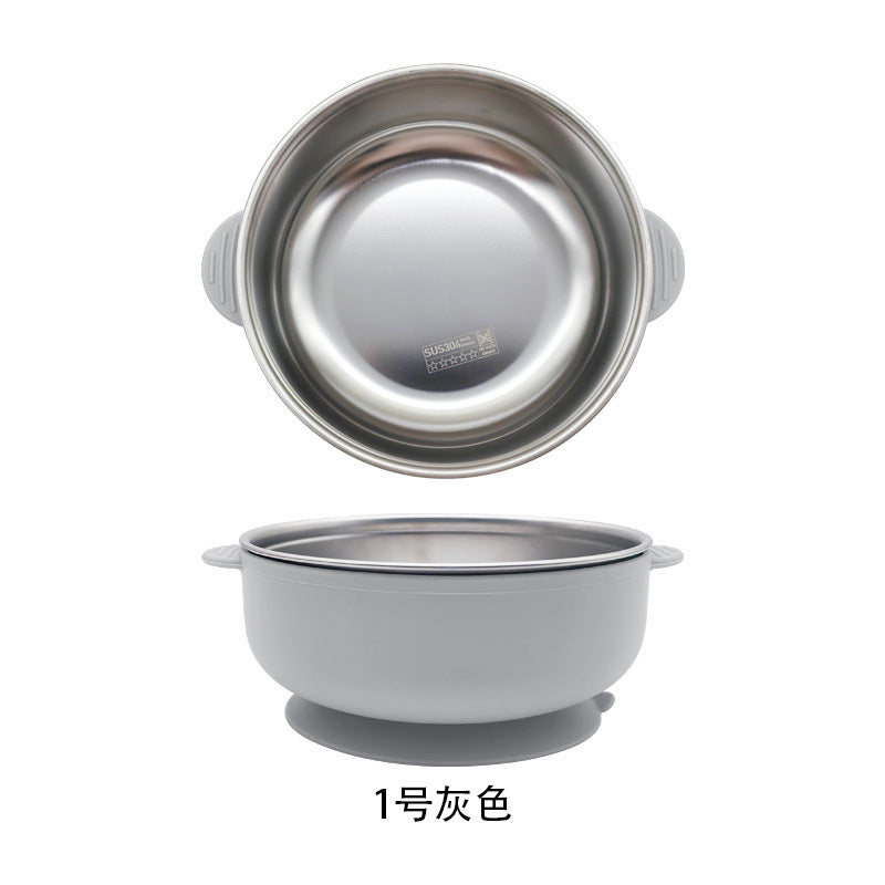 Food grade maternal and infant products stainless steel feeding tableware