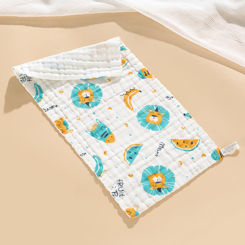 Khăn tắm trẻ em cotton nguyên chất, vải xô 6 lớp, mật độ cao