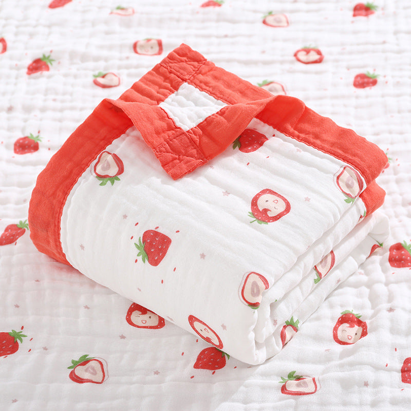 Six-layer high-density gauze bath towel pure cotton soft and breathable