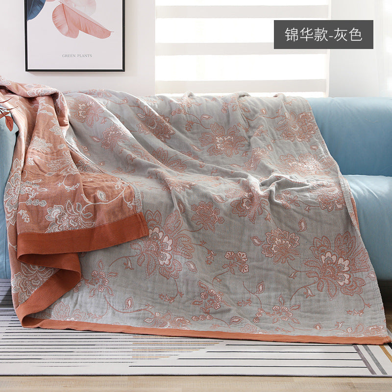 Chăn mền gạc cotton năm lớp