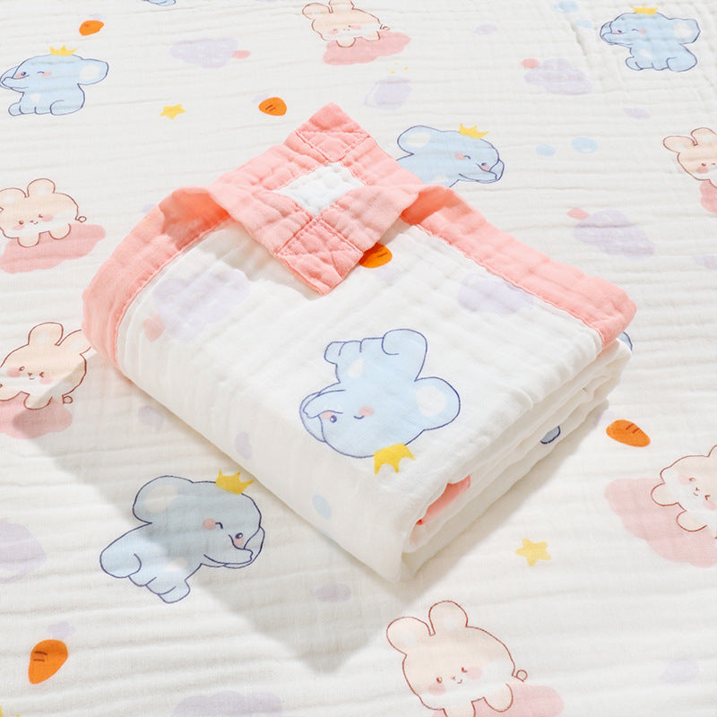 Six-layer high-density gauze bath towel pure cotton soft and breathable