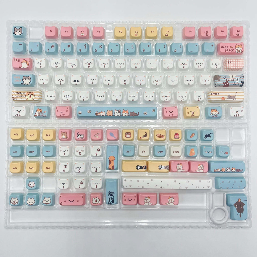Summer theme keycaps pbt sublimation moa keycaps